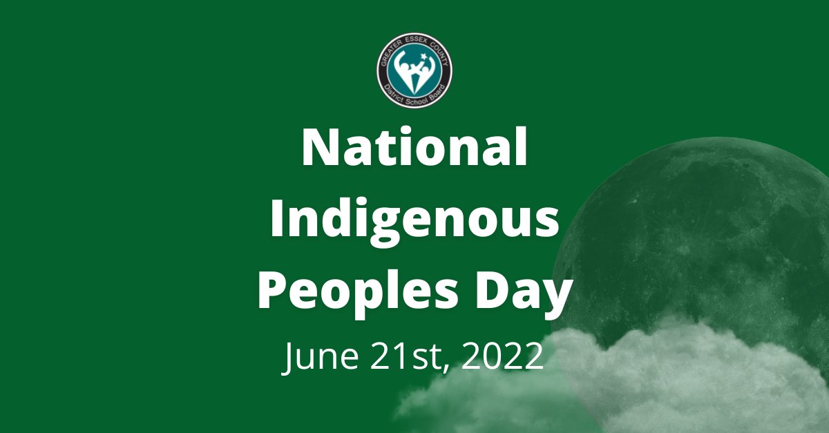 June 21st is National Indigenous Peoples Day. Today and always, the GECDSB recognizes and celebrates the diverse experiences and outstanding contributions of First Nations, Inuit &amp; Métis peoples. Read a message from @ErinKellyGECDSB: bit.ly/3y8JBk9