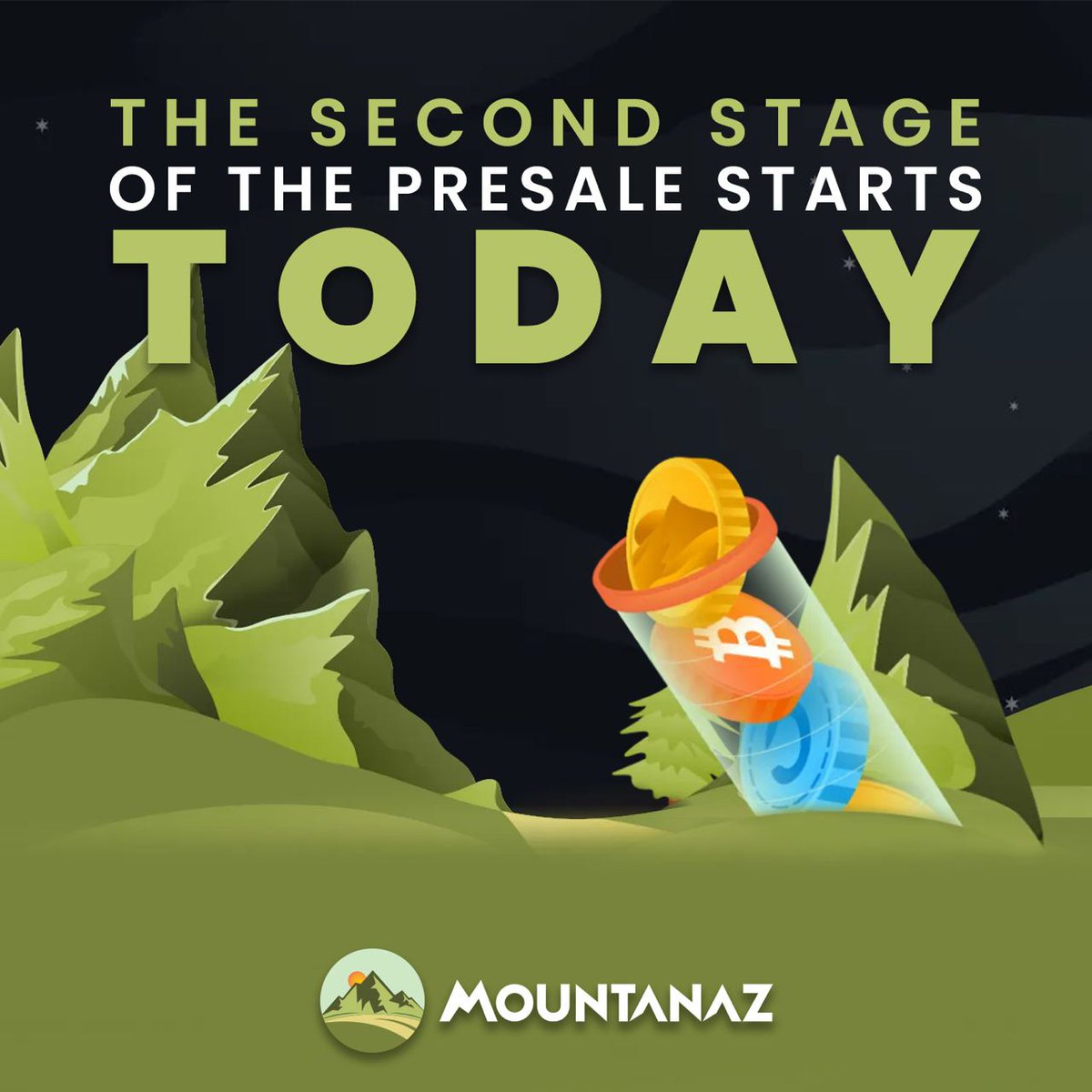 mountanaz's tweet photo. MOUNTANAZ 🧗‍♀️

The second stage begins today!

Earn your chance to be an early #MNAZ presale member! 💲

⛰ Join here: https://t.co/gqURg3aODF https://t.co/Q2xVmVKK9J