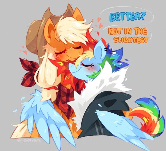 RD with different hairstyles aka an excuse for me to draw more AppleDash 