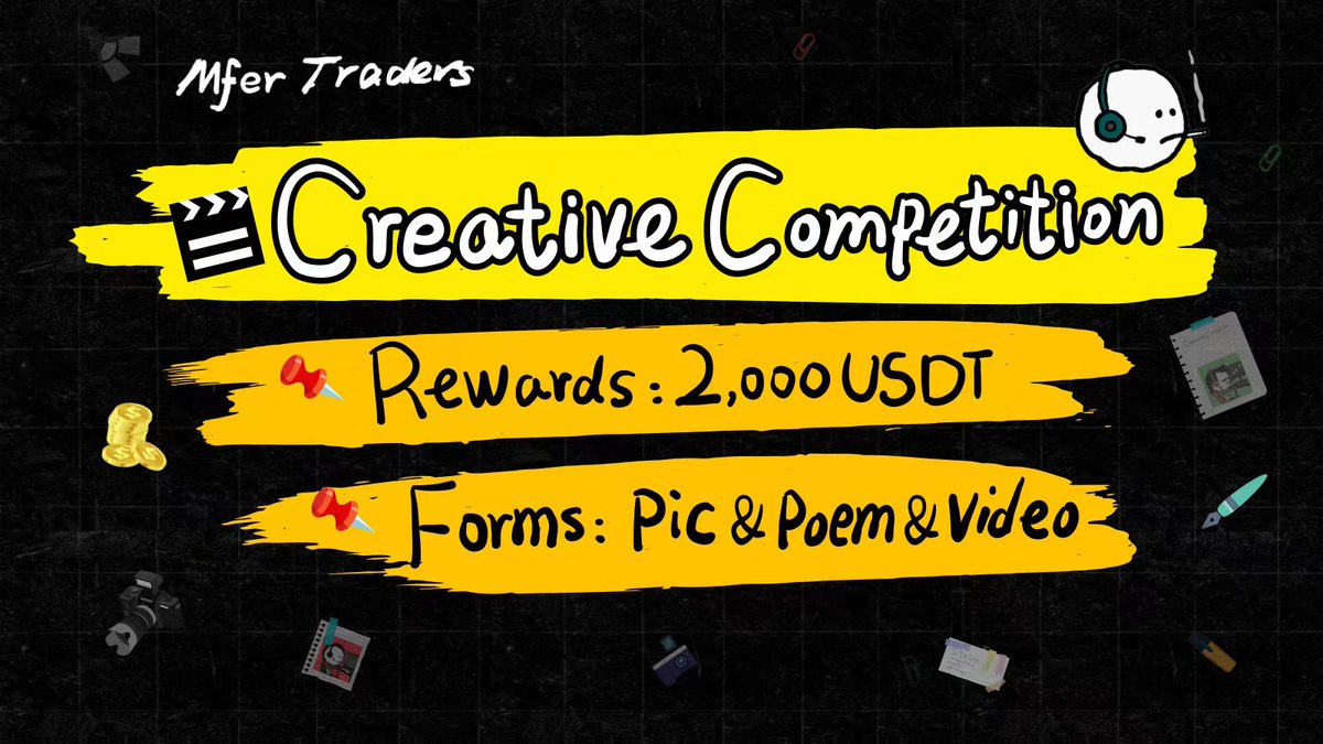 Mfer Traders (@mfer_nft) on Twitter photo Use your imagination to create picture🏞&poem✏️&video📹 related to Mfer (Logo&Story$Experience) 
💰Rewards: 2,000 USDT
🏅1,000 USDT FOR ONE
🥈300 USDT FOR THREE
🥉50 USDT FOR FOURTEEN
Upload your work and get your rewards: forms.gle/GGVaNNVW7mEcXk… Use your imagination to create picture🏞&poem✏️&video📹 related to Mfer (Logo&Story$Experience) 
💰Rewards: 2,000 USDT
🏅1,000 USDT FOR ONE
🥈300 USDT FOR THREE
🥉50 USDT FOR FOURTEEN
Upload your work and get your rewards: forms.gle/GGVaNNVW7mEcXk…