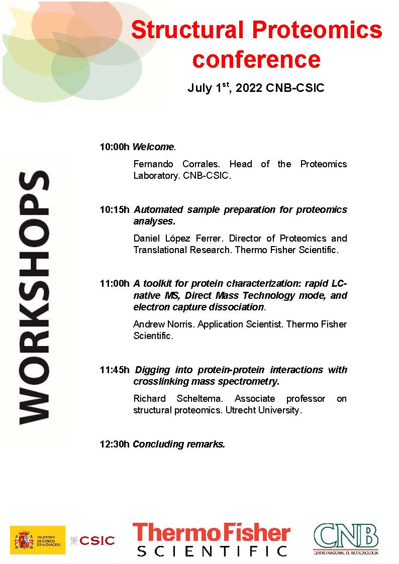 #SaveTheDate Next 1st of July we will host the "Structural Proteomics" Workshop 
More info: bit.ly/3QB9eRS