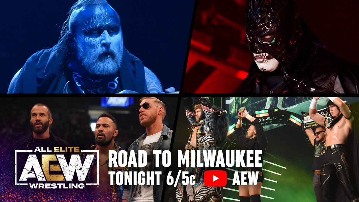 Join us on the #AEW Road to Milwaukee TONIGHT at 6/5c, right before #AEWDark, at YouTube.com/AEW to catch a preview of this week's action!
