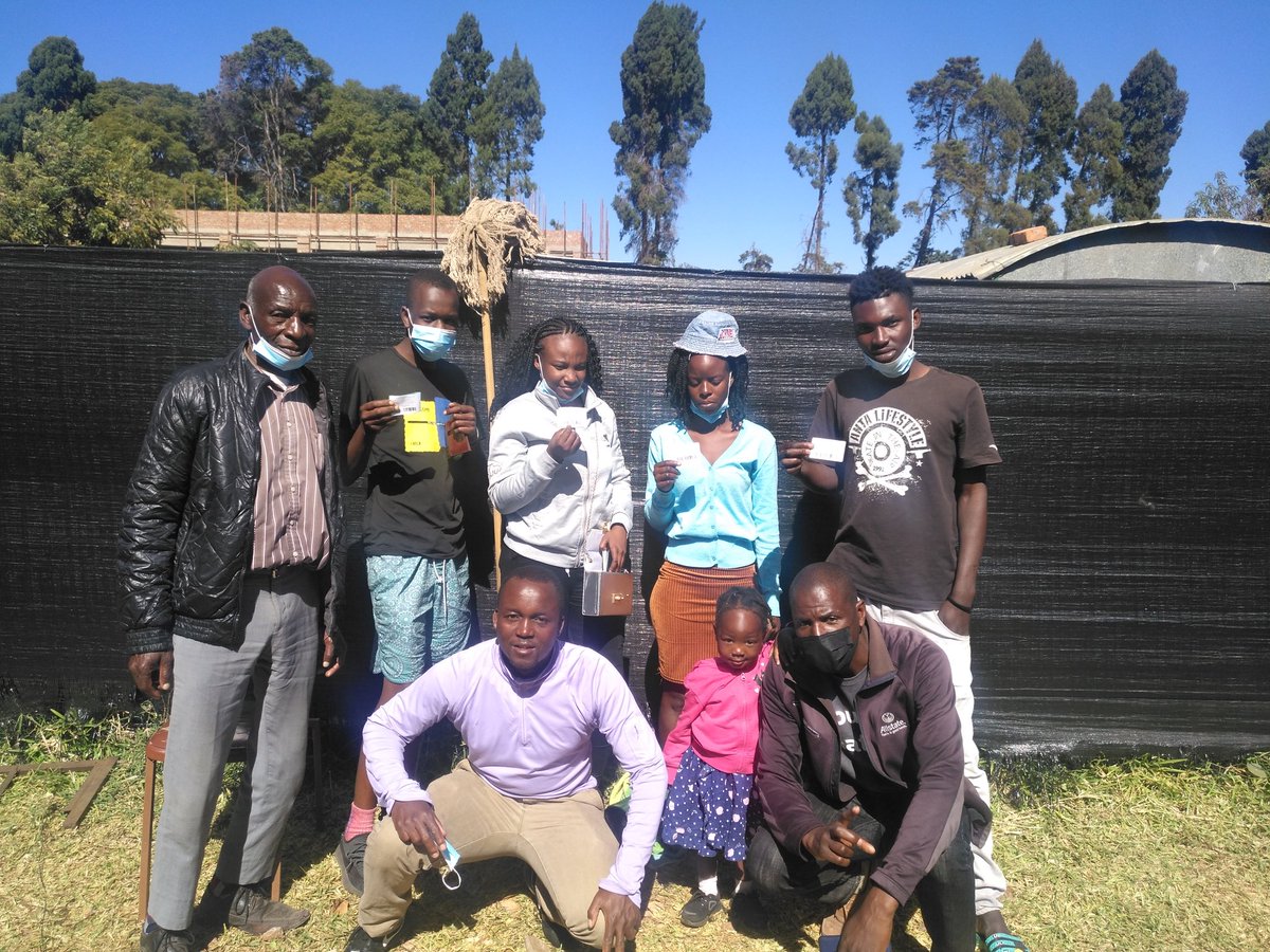 africaIYP's tweet photo. Today in partnership with @ercafrica we assisted a group of people from Sunningdale 2 to register to vote. If you need transport assistance to register to vote contact us on WhatsApp at +263 719 622 44
#GetYourID and #RegisterToVoteZW
#DiasporaVoteNow https://t.co/T0vBKPdy4k