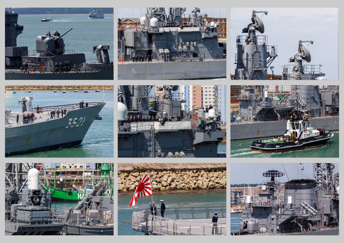 JS Shimakaze (TV-3521) - Japanese Maritime Self-Defense Force now converted to training ship entering Portsmouth Harbour. Pictured 21/06/22