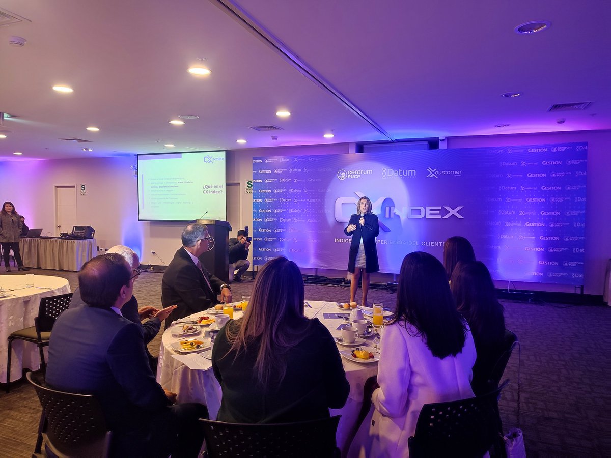 monich16's tweet image. En la presentación del #CXIndex Índice de la experiencia del cliente 2022 de @CENTRUMcatolica #XCustomer y @DatumPeru