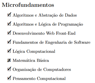 lista de microfundamentos