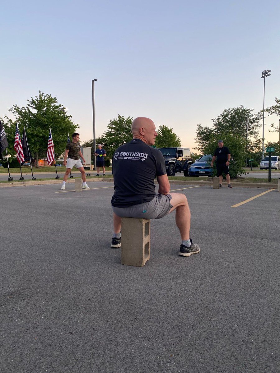 F3Southsid3's tweet photo. Great day at #theStation for a VQ!  #Gump had the PAX running across the AO!    #StrongerTogether #F3 #Sputhsid3 https://t.co/r6FLyVUtQv