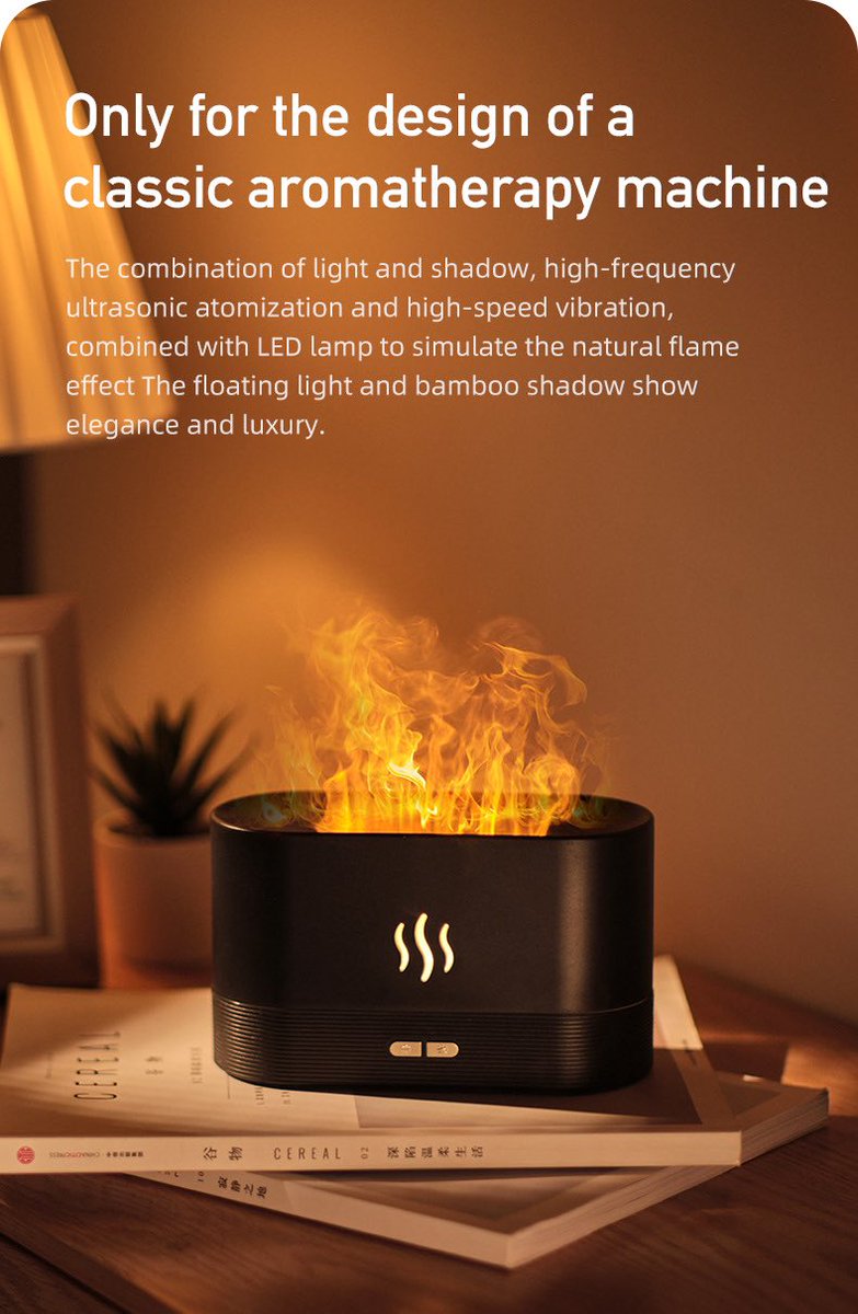 EricWu86's tweet image. 2022 New Arrivals 180Ml Portable Mini Essential Oil Diffuser Aromatherapy Machine Small Travel Flame Humidifier Aroma Diffuser

#humidifier #flamehumidifier #smarthome