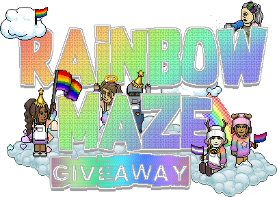 HabboQuestsWeb's tweet photo. 🌈 In anticipation of the opening of our annual LGBTQIA+ Rainbow Maze, we're hosting a GLOBAL giveaway! 🌈
For your chance to win 95 c+d:
- Follow @HabboQuestsWeb 
- Retweet 
- Tag a friend to win 45 c+d! (optional)

Deadline: 29th June 2022 9pm BST 🏳‍🌈
#Habbo https://t.co/4jqGrtIfLh