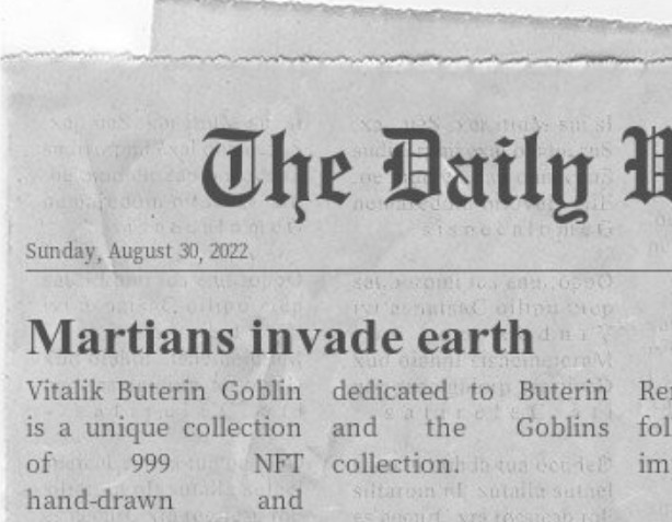 The best work among NFT collections ! Free mint if you have time!
mint: topnft.tmweb.ru/Goblin_Butler_…
-
#nft #nftart #nfts #nftcommunity #nftcollector #nftartist #nftcollectors #nftdrop #nftcollectibles #nftcollection #nftnews #nftgiveaway  #nftmarketplace  #nftsstories