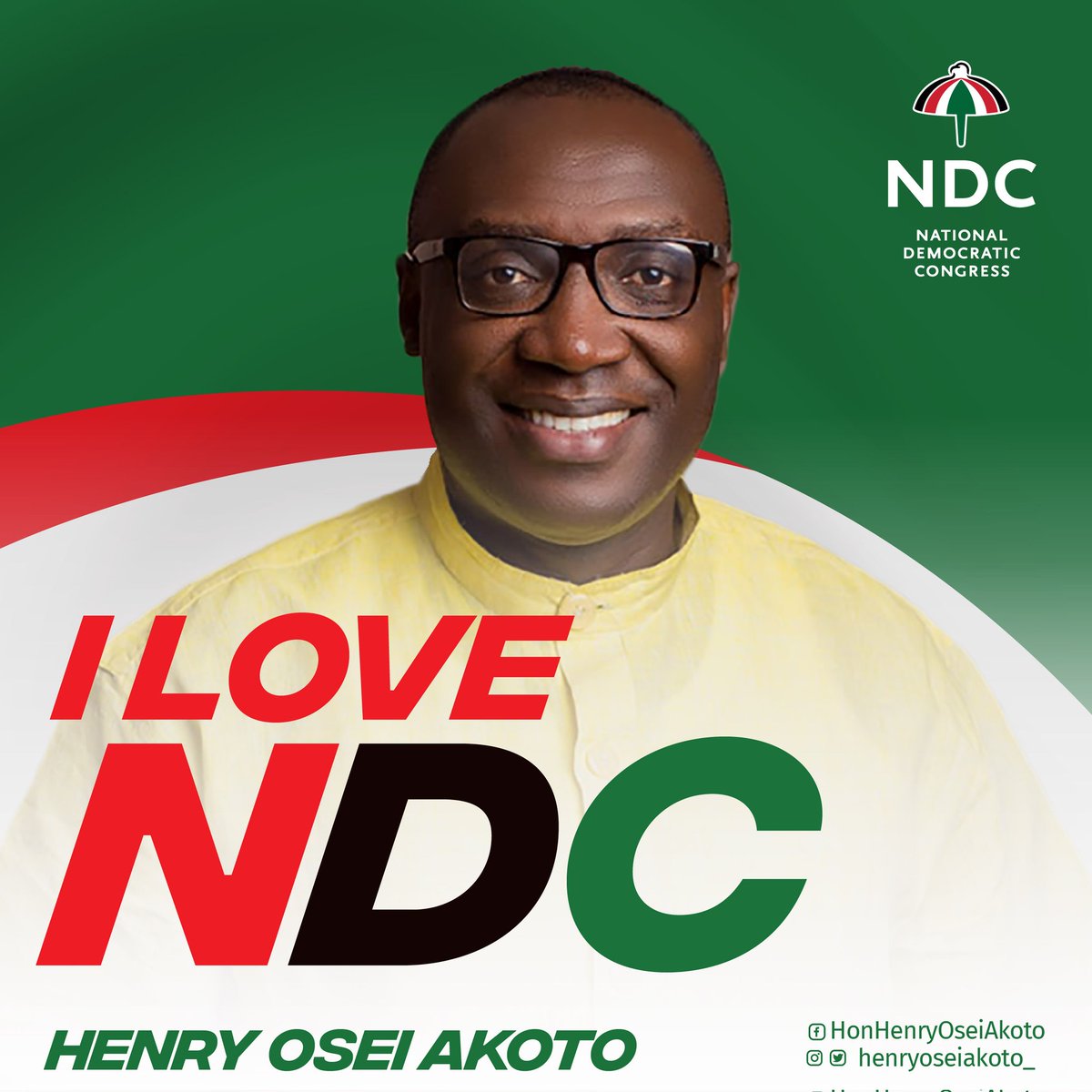 If no one can take your Love for NDC from you, the REORGANISATION STARTS WITH YOU and ME!

Let's energize the base, the branches, the wards, the constituencies all the way to the top, in our own small ways.

That's the only way we win 2024!
#HenryOseiAkoto