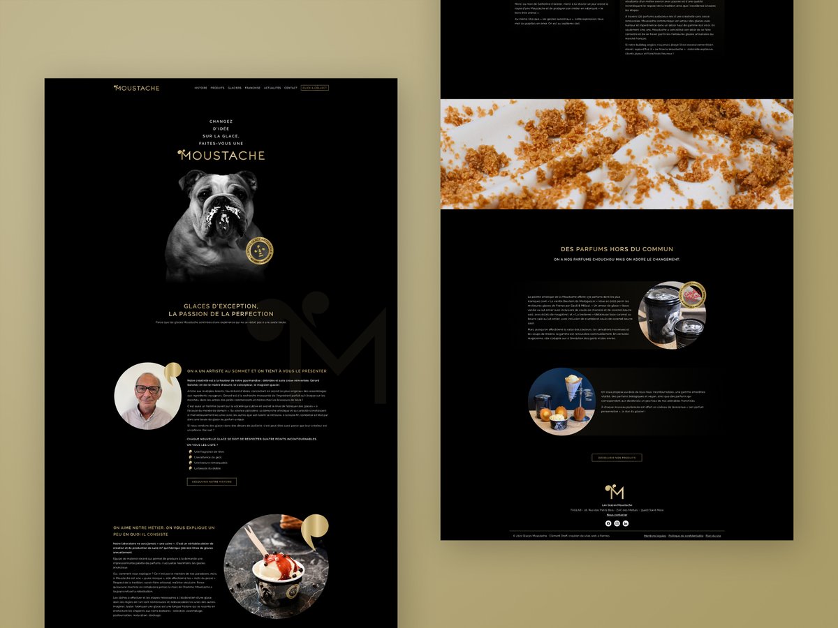 Il fait beau, c’est l’été aujourd’hui… alors pourquoi pas se faire une petite glace artisanale ?

Découverte du site web des Glaces Moustache que j'ai réalisé !
clementdroff.fr/portfolio/site…

#website #WordPress #Gutenberg #webdesigner #webdesign #SaintMalo