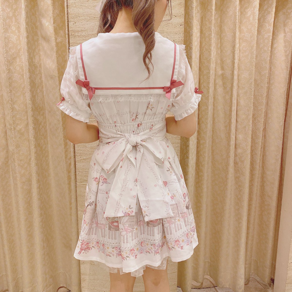 2022 Summer Collection ~~ #MelodyBunny柄ワンピース 品番 123-6030-0