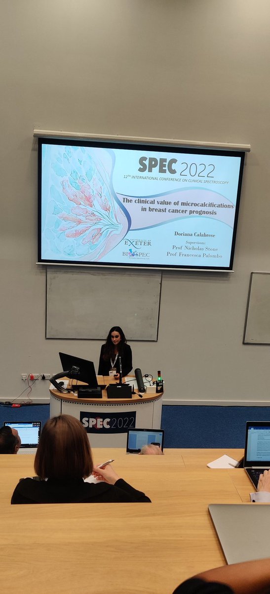 Great talk from <a href="/Nientedimeno1/">Doriana Calabrese</a> on her work on micro calcifications #SPEC2022