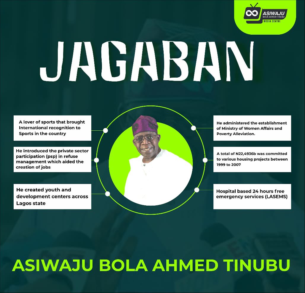 PBATMediaCentre's tweet photo. Asiwaju Bola Tinubu administered the establishment of Ministry of Women Affairs and Poverty Alleviation. 

He introduced the Private Sector Participation (PSP) in refuse management which aided the creation of jobs. https://t.co/zh2Y6DeIfp