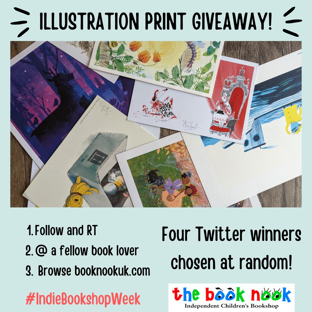 We have some stunning children's #picturebook art to #giveaway today, as part of our #IndieBookshopWeek celebrations! 

A couple are even #signed!

Follow/RT &amp; Tag a friend to be in with a chance...and head over to booknookuk.com to have a little browse. <a href="/booksaremybag/">Books Are My Bag</a>