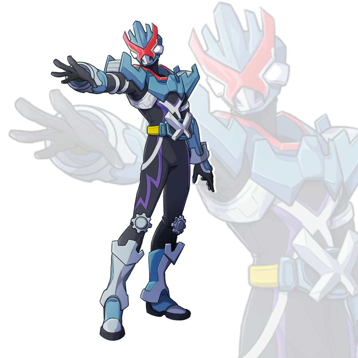 「Steven Stone as Kamen Rider Metagross

R」|TO ZEのイラスト