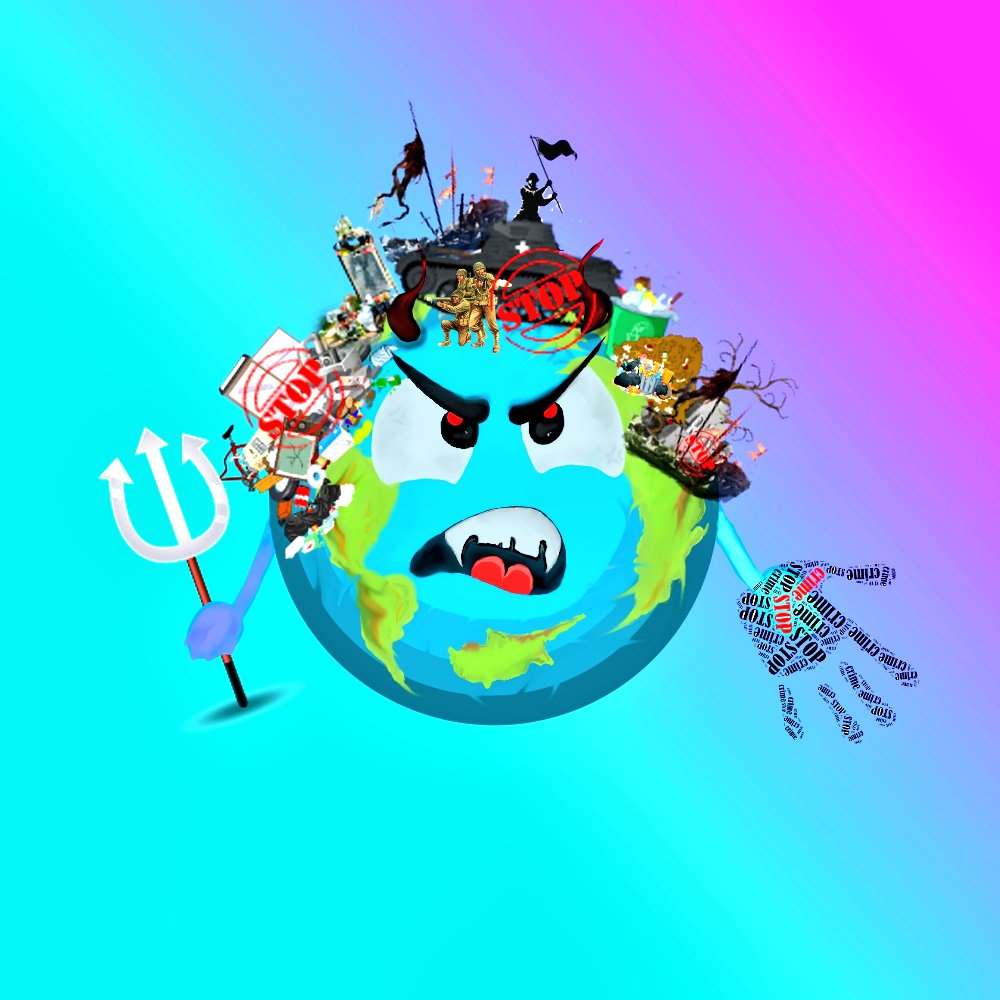 Heeey! How many times have you been told, NO garbage NO war, if not, I'll throw you in the empty space.