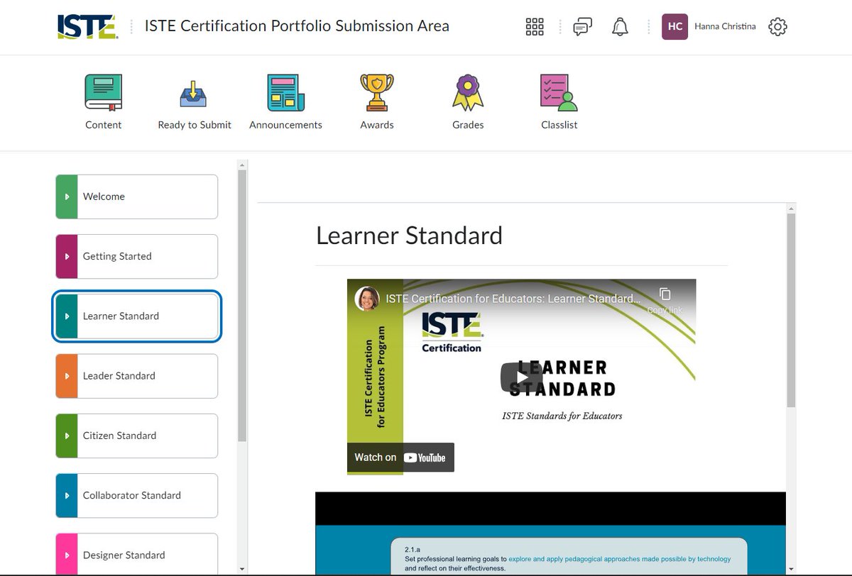 The new ISTE Portfolio Submission homepage has been upgraded for the better. It's much easier now to study each standard & its criteria. Thank you for revamping this @ISTE. I'm now extra motivated to work on my portfolio. #ISTECertification #ISTECohort010
