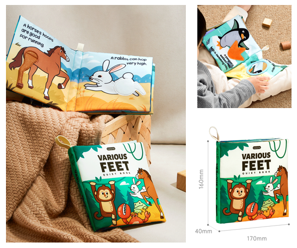 sirosechen's tweet photo. Quite Book with 3D animal feet
Applicable age is M0+
Welcome to ask sample for audit #OEM #ODM #Design #Clothbook #Chinafactory https://t.co/yY7w7Zamwe