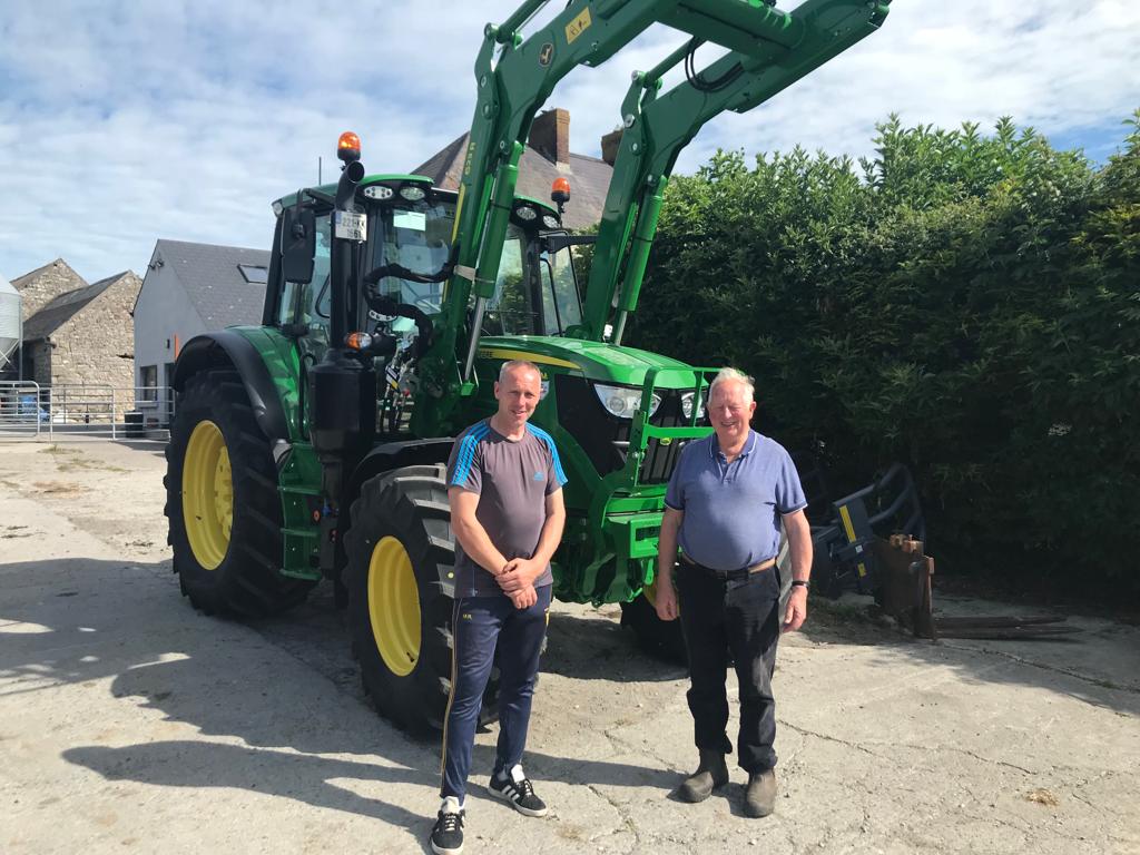 TFMLTD's tweet photo. Michael and Jackie Ryan of Graiguenamanagh taking delivery of their new 6140M from TFM Comerford's Jackie is 82 years old and still trucking away. Best of luck with the new machine and thanks for the business.
#johndeere #tractor #farmmachinery https://t.co/hZAWDj2mZD