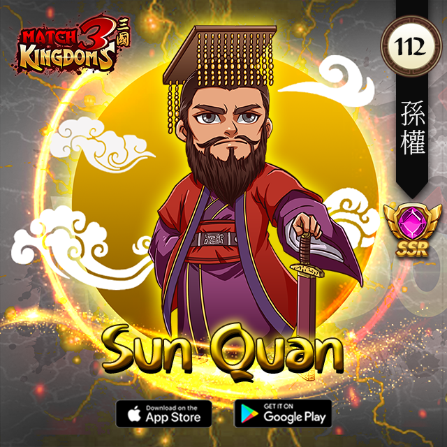 match3kingdoms's tweet photo. Sun Quan, courtesy name Zhongmou (仲謀), formally known as Emperor Da of Wu (literally "Great Emperor of Wu"), was the founder of the state of Eastern Wu during the Three Kingdoms period.
.
#rerable #nftartist #nftartwork #nftart #cryptonews #NFT #game #match3game #match #sunquan https://t.co/8q47iTv1Ry