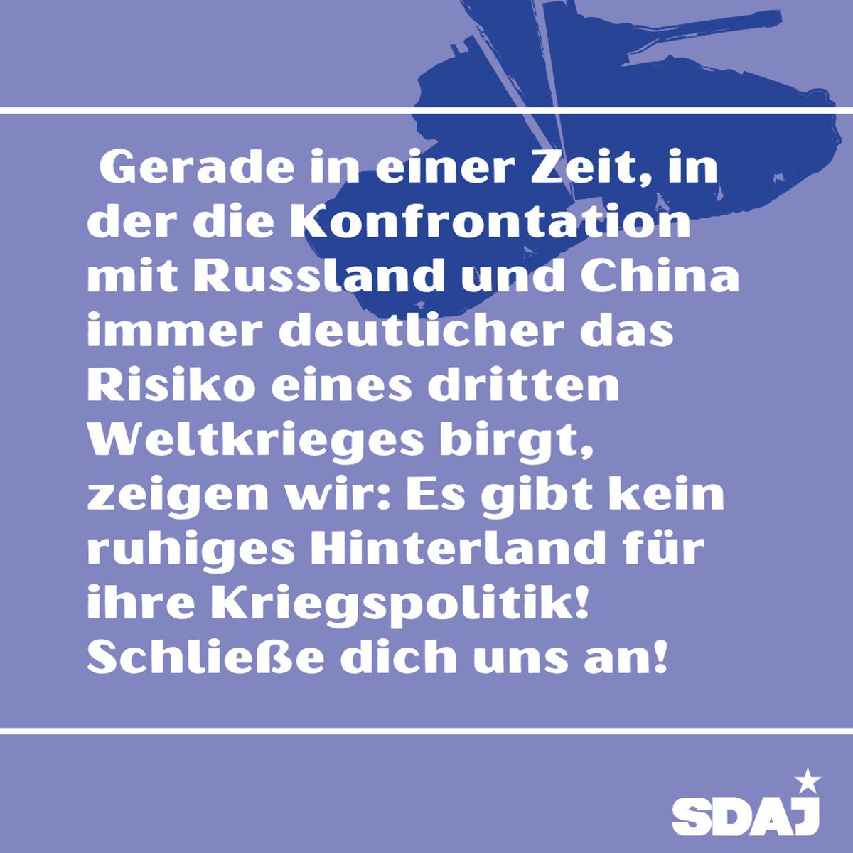 SDAJinAktion's tweet photo. Den ganzen Artikel gibt es hier: https://t.co/RmweWduRtM
Für den Frieden, gegen G7!
Fahr mit uns nach Elmau!
Demo am 26.06. In GarmischPartenkirchen, Bayern
#G7
#g7protest
#frieden
#fürdenfrieden
#neinzumkrieg
#neinzuraufrüstung https://t.co/kRSxKWj4dU