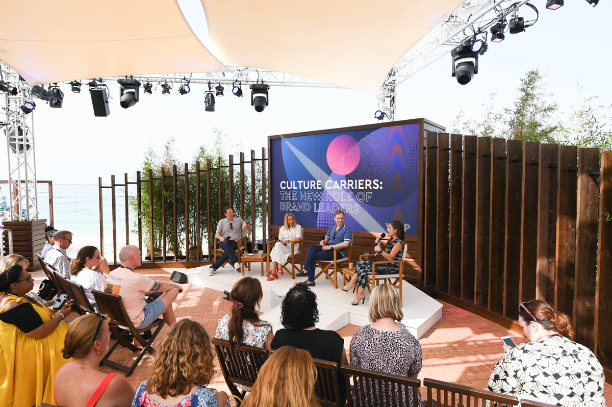 VMLYR's tweet image. What is expected of the modern marketer today? @JonCookVMLYR, Global CEO, explored this question with industry leaders at #WPPBeach, including @atilla_cansun, @nycsf and @RadkoskiLindsay. #CannesLions2022 #WeAreVMLYR #WPPCannes