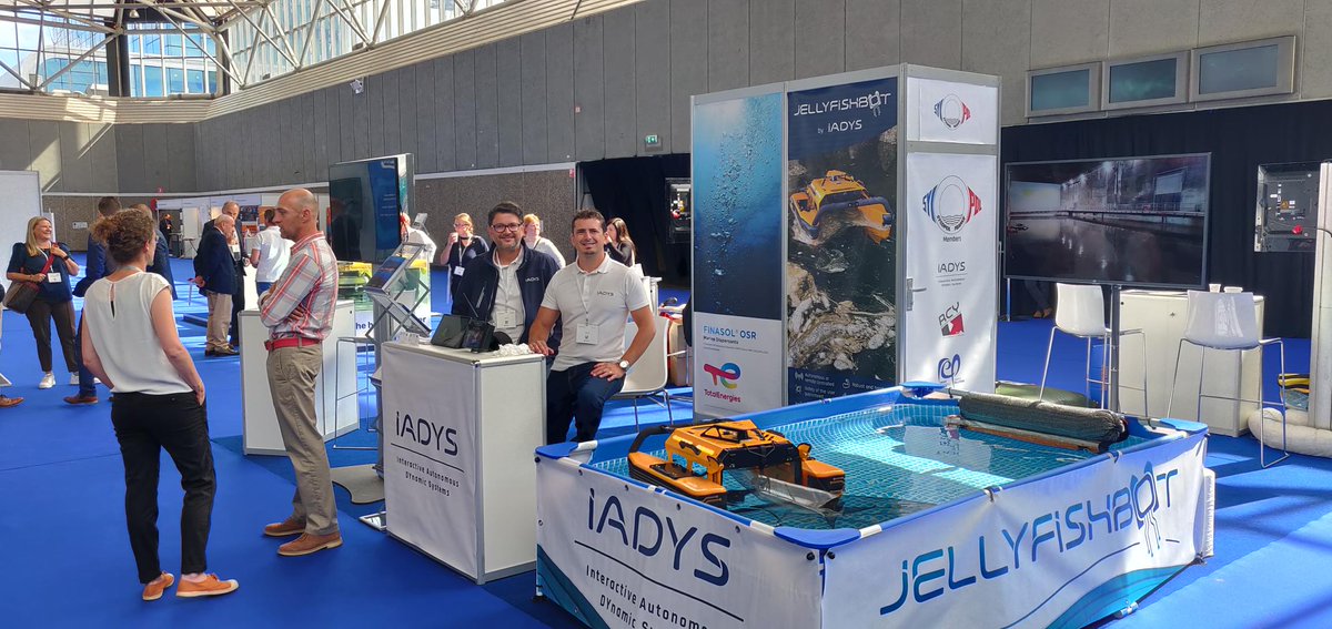 iadys's tweet photo. @NicolasCarlesi Cyril Castello and our #Jellyfishbot are waiting for you at the @Interspill2022 @interspill in @RAIamsterdam! They are booth E80 alongside with #SYCOPOL, @CedreBrest and @TotalEnergies 😃
#interspill #jellyfishbotour #Show https://t.co/w2FcRJFJpK