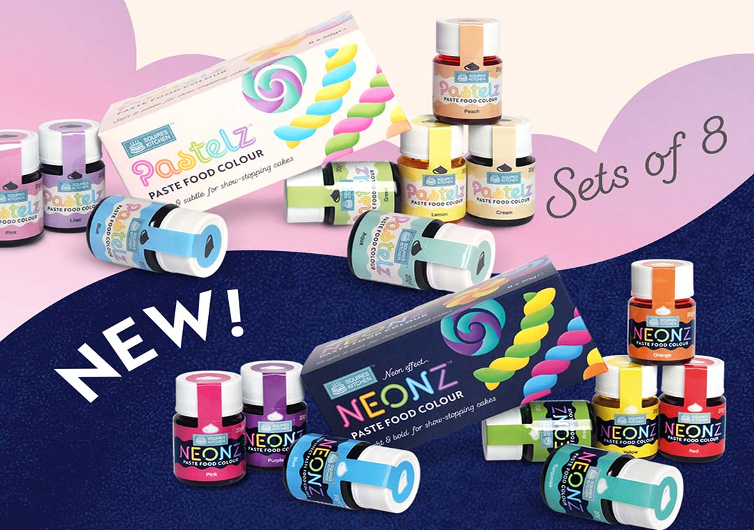 🦜PASTELZ &amp; NEONZ🦚

Two of our favourite colour ranges NOW AVAILABLE AS SETS OF 8🥳

Create the prettiest pastel effects or add that wow factor🤩

Search for Squires Kitchen Pastelz &amp; Neonz🔍

#squireskitchen #new #squireskitchenproducts #pastefoodcolours #pastelz #neonz