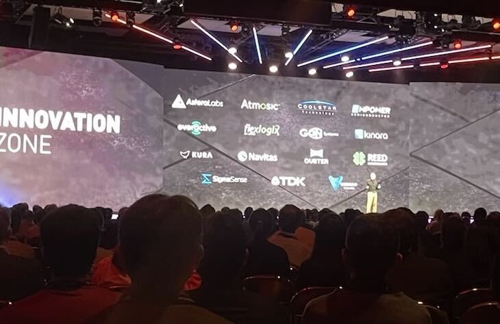 ZiqiPeng's tweet photo. Big thanks to TSMC's partnership and hosting us at TSMC North American Technology Symposium last week. 
We are more than amazed to see Kura's logo appear on the Keynote intro! 🦕🦕🦕🌟✨🌟 https://t.co/NJ2TQSOMAA
