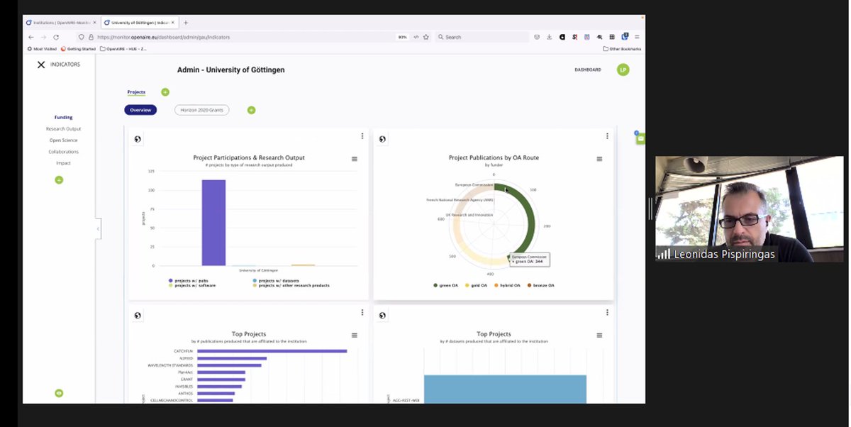andremvieira's tweet image. Discovering the #indicators provided by the #OpenAIRE_Monitor Institutional Dashboard to help Institutions track their research activities.
A @OpenAIRE_eu #webinar presentation by Ioanna Grypari and @lpispir
