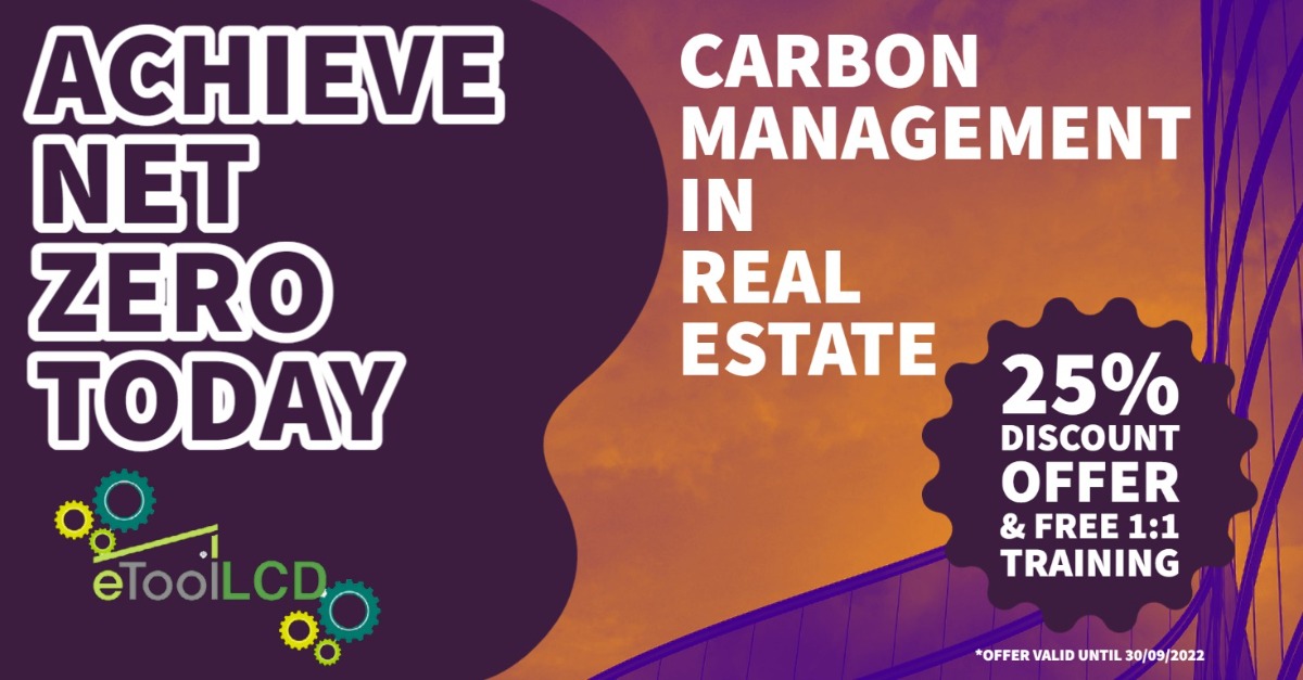 Real Estate professionals, take advantage of this limited time offer on our leading eToolLCD software, &amp; easily quantify the embodied &amp; operational carbon emissions of any construction project or existing real estate portfolio. etoolglobal.com/carbon-managem…
#RealEstate #NetZeroCarbon