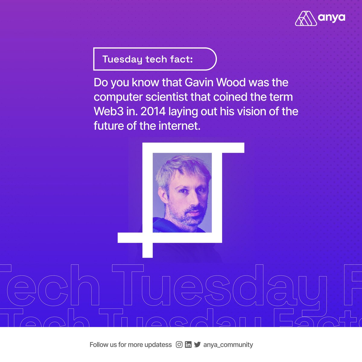 anya_community's tweet photo. Tech Fact Tuesday!
Web3 facts you should be aware of, Don’t say we didn’t do nothing for you😉
Happy Tuesday Techies☺️
#anyacommunity #web3 #tuesdaytechfact #techietuesday #techies #fellowprogram https://t.co/Z5hqpHUA13