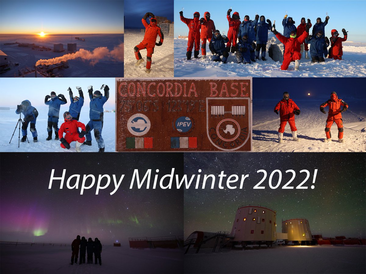 ItaliAntartide's tweet photo. Il 21 giugno in #Antartide gli scienziati festeggiano il #Midwinter, il giorno più 'buio' dell’anno e con temperature attorno ai -64,9°.
Per celebrare questo giorno così “particolare”, i #DC18 ci inviano una cartolina di saluti da #Concordia!
Fototeca ©PNRA /IPEV https://t.co/EUDb6xVKDc
