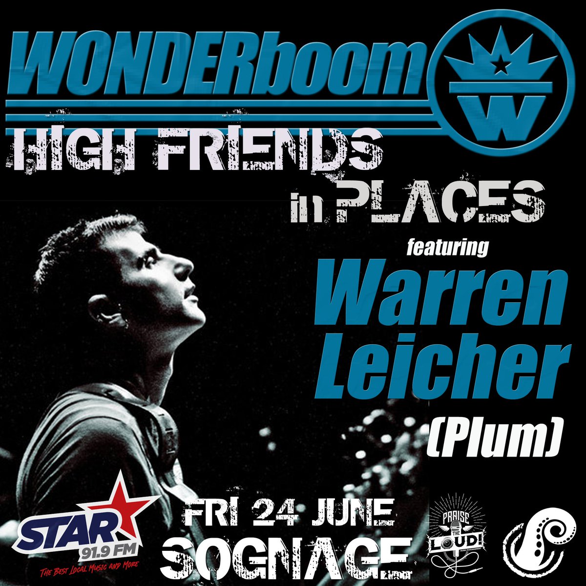 WONDERboomBand's tweet photo. Our beautiful old school soul brother, Warren Leicher (Plum), will be joining us on Friday. Get your tickets https://t.co/2sfHg9UbaK
#HighFriendsInPlaces
@sognage @Star919FM https://t.co/XJjdeQSK3v