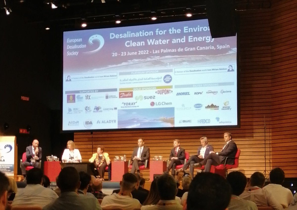 Back to physical conferences! I am joining #EDS "Desalination for the Environment: Clean Water and Energy" conference in Las Palmas, Spain. Looking forward to present today my work about multistage reverse electrodialysis on session 2 - Electrodialysis⚡️🌊 #PhD #research