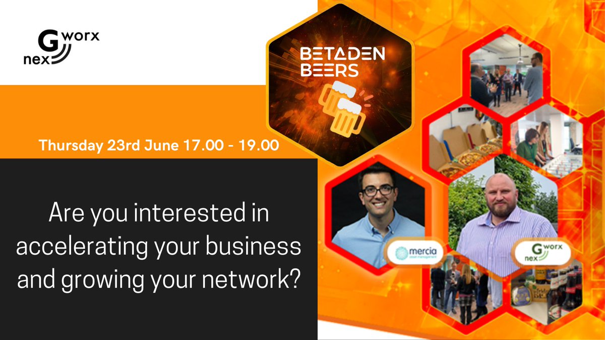 We'll be at BetaDen Beers this Thursday for their monthly open networking event for the local tech community interested in the ever-growing technology landscape in Worcestershire - ow.ly/O0NW50JC1mK
#betadenbeers #techcommunity #worcesterbusiness <a href="/BetaDenUK/">BetaDen</a>   <a href="/WorcsHour/">#WorcestershireHour® 📢</a>
