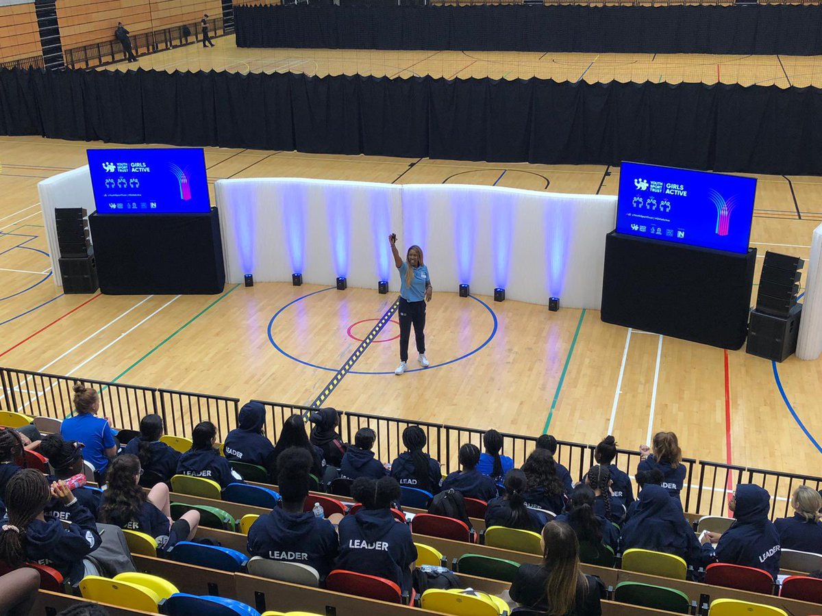 YouthSportTrust's tweet photo. It's #NSSW2022 &amp; we’re here at @CopperBoxArena with @MontyTrackStar @rachfmackenzie @MissOwusu to inspire &amp; empower #GirlsActive leaders to be role models &amp; get more girls in their school active! We have a great day ahead! @Sport_England @TNLUK @ThisGirlCanUK https://t.co/YvIrMXFAEP