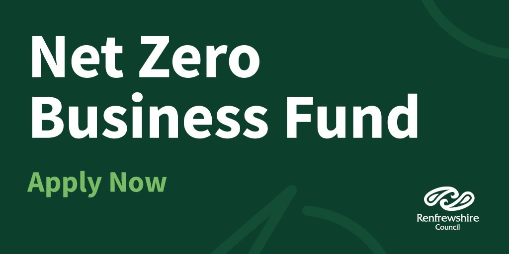 Our new £500,000 Net Zero Business Fund can help small and medium companies in Renfrewshire reduce their carbon footprint.

The fund offers 50% funding to firms, up to £10,000, to make carbon-reducing changes to their premises and operations.

Read more: orlo.uk/Z8Ddn