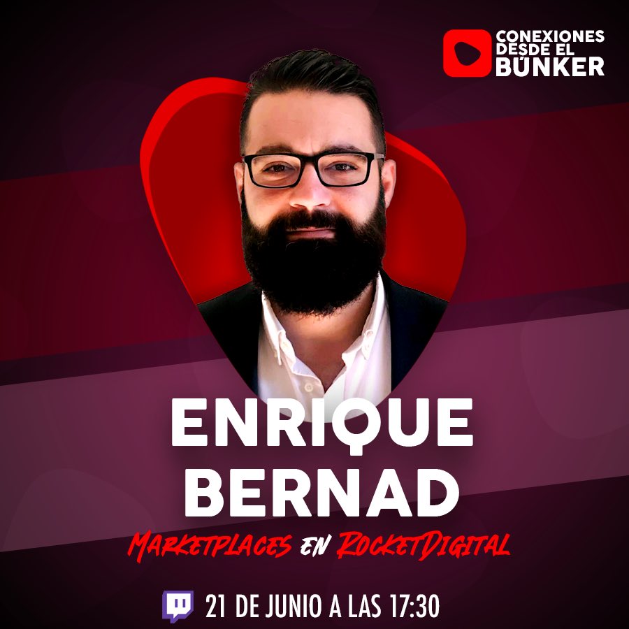 🔴 Está tarde os vamos a explicar como Vender más en Amazon🔴

🔥Hoy a las 17:30 nos vemos con Enrique Bernad de @rocketroi que nos va a explicar cómo podemos petarlo con la web que hizo Tito Bezos 👨🏻‍🦲 en su garaje 🚘

👉🏻Nos vemos en twitch.tv/conexionesbunk…