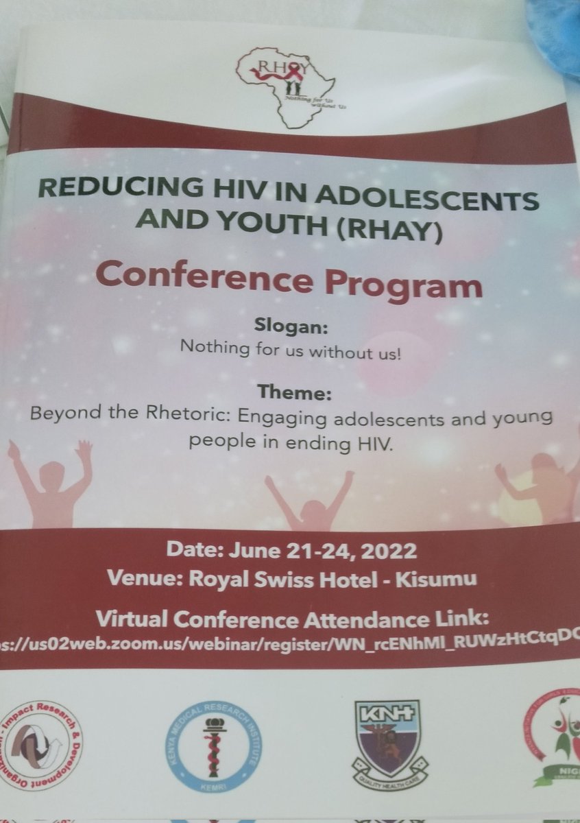 JohnHarrizon's tweet image. I will be making a presentation at #RhayConference. This is an initiative that gives young opportunity to showcase their work on HIV prevention and treatment space. 
Nothing for us without us.
