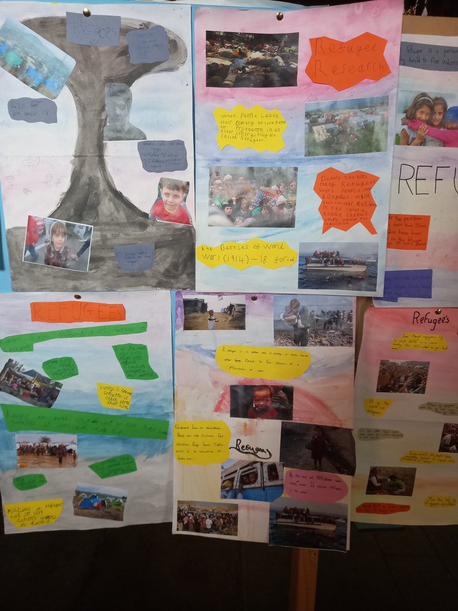 St Mary's holds a display for work from local schools for refugee week. Church open all week. Many thanks to all involved. #RefugeeWeek2022 @ChurchinWales @StAsaphDiocese @jenl1962 @dianeemccarthy @PoolmanCarole @KarenMaurice2