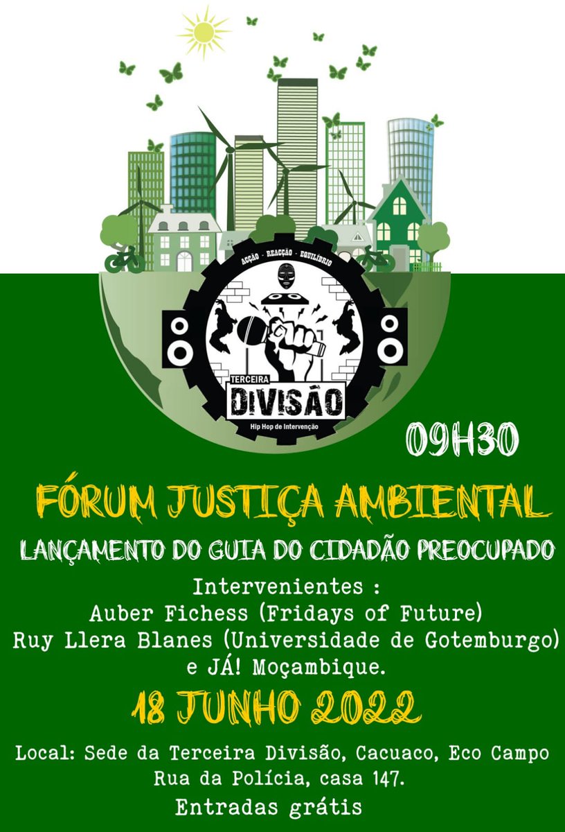 AngolaSeca's tweet photo. Fórum Justiça Ambiental no Cacuaco
18 de Junho de 2022
https://t.co/DpVJB4cfzs https://t.co/4x2zcAHUiO