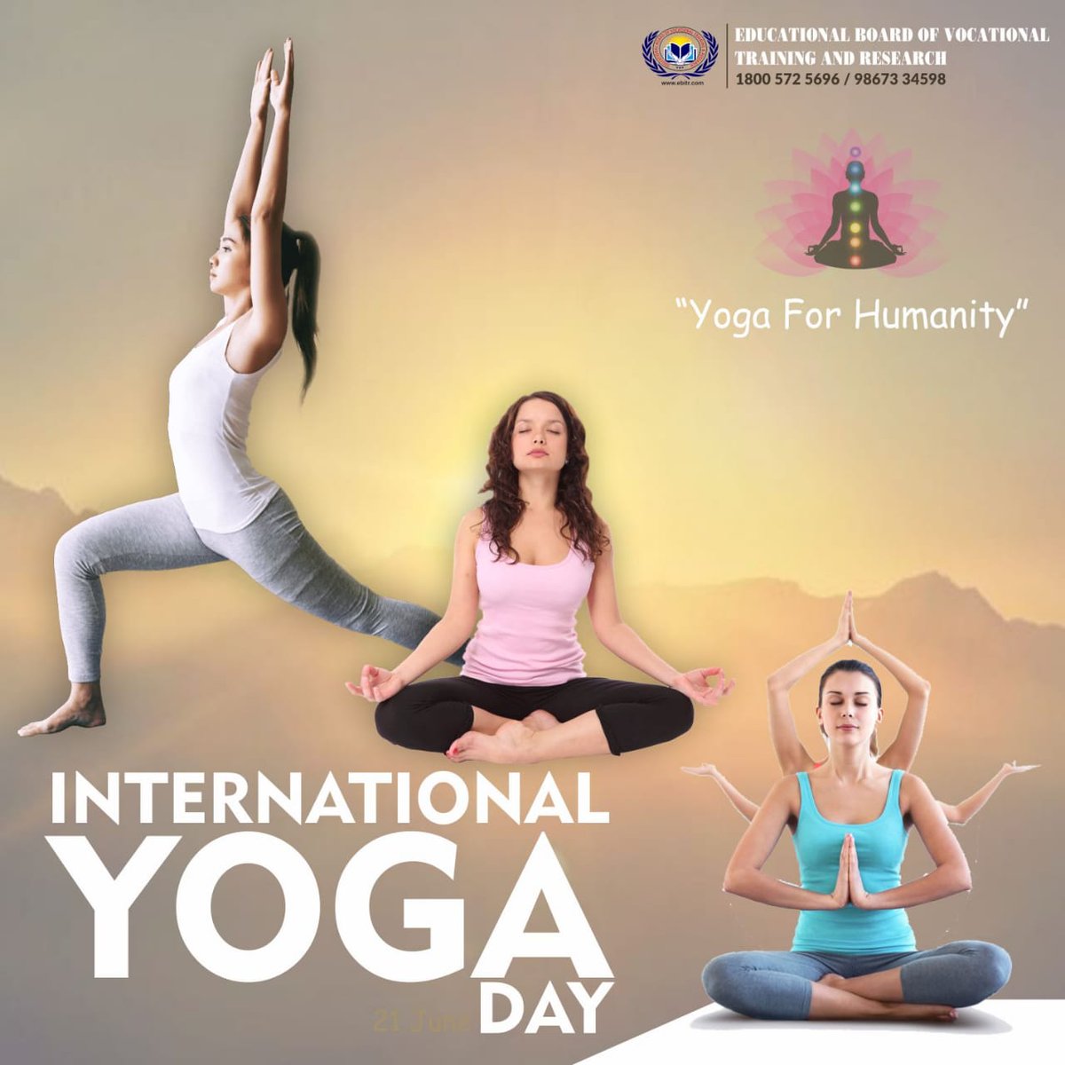 ebitrBoard's tweet photo. "Yoga For Humanity"
Adopt the pace of nature. 
Wishing you and your family a Happy International Yoga Day.
#yogateacher  #yogaday #youth #healthandsafety #healthandsafety #staysafe #yogalife #WorldYogaDay #ebvtr #humanity #InternationalYogaDay #YogaForHumanity #yogainspiration https://t.co/fVXBoOaFqu