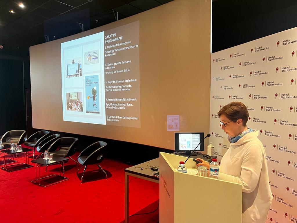 Last week, Dr Lutgarde Vandeput presented 'The <a href="/saratprojesi/">SARAT Projesi</a> and the relationship between archaeology and society' in an event entitled 'Archeological science meets the public: examples from Istanbul' at <a href="/BiLGiOfficial/">İstanbul Bilgi Üniversitesi</a>, within the Turkish-European Days of Archaeology programme.