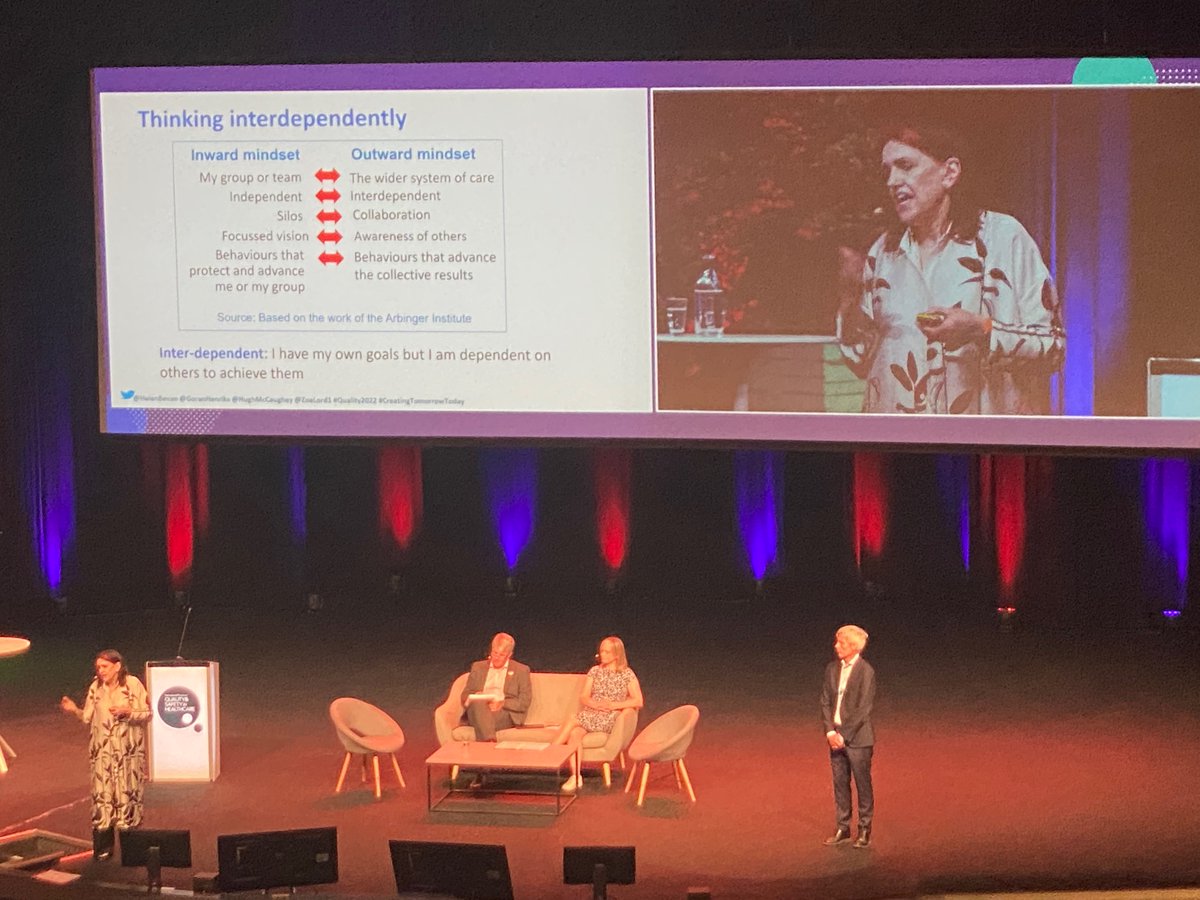 SashaCPersaud's tweet image. We have got to become comfortable with contradictions and tensions in order to achieve transformational change. Let’s name, reframe and work independently. #creatingtomorrowtoday #Quality2022 #qualitylife2022 Thank you @HelenBevan @goranhenriks