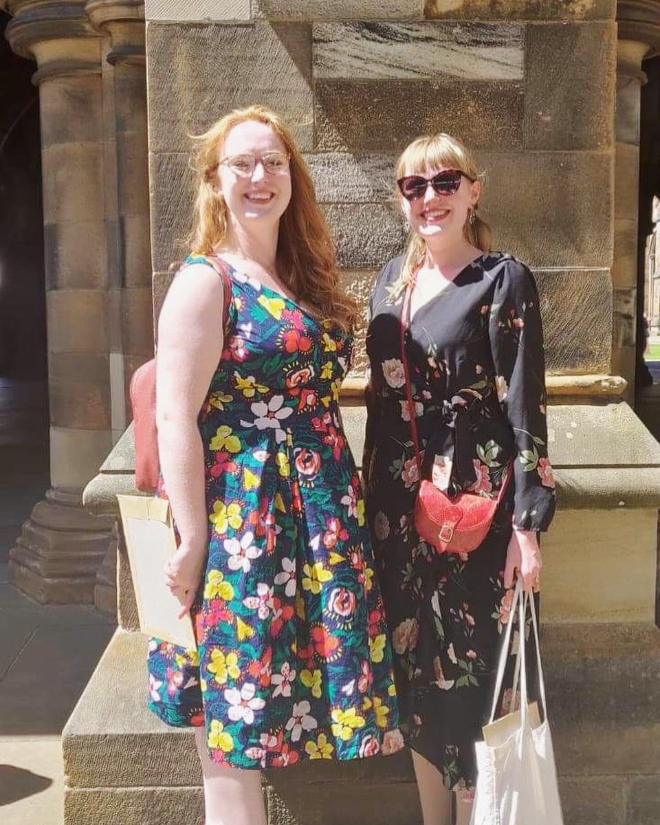Lovely day celebrating the end of the <a href="/UofGEducation/">School of Education</a> PGDE at <a href="/UofGlasgow/">University of Glasgow</a> - even better to do so alongside an old school friend. Off we go to probation!🍎🎓