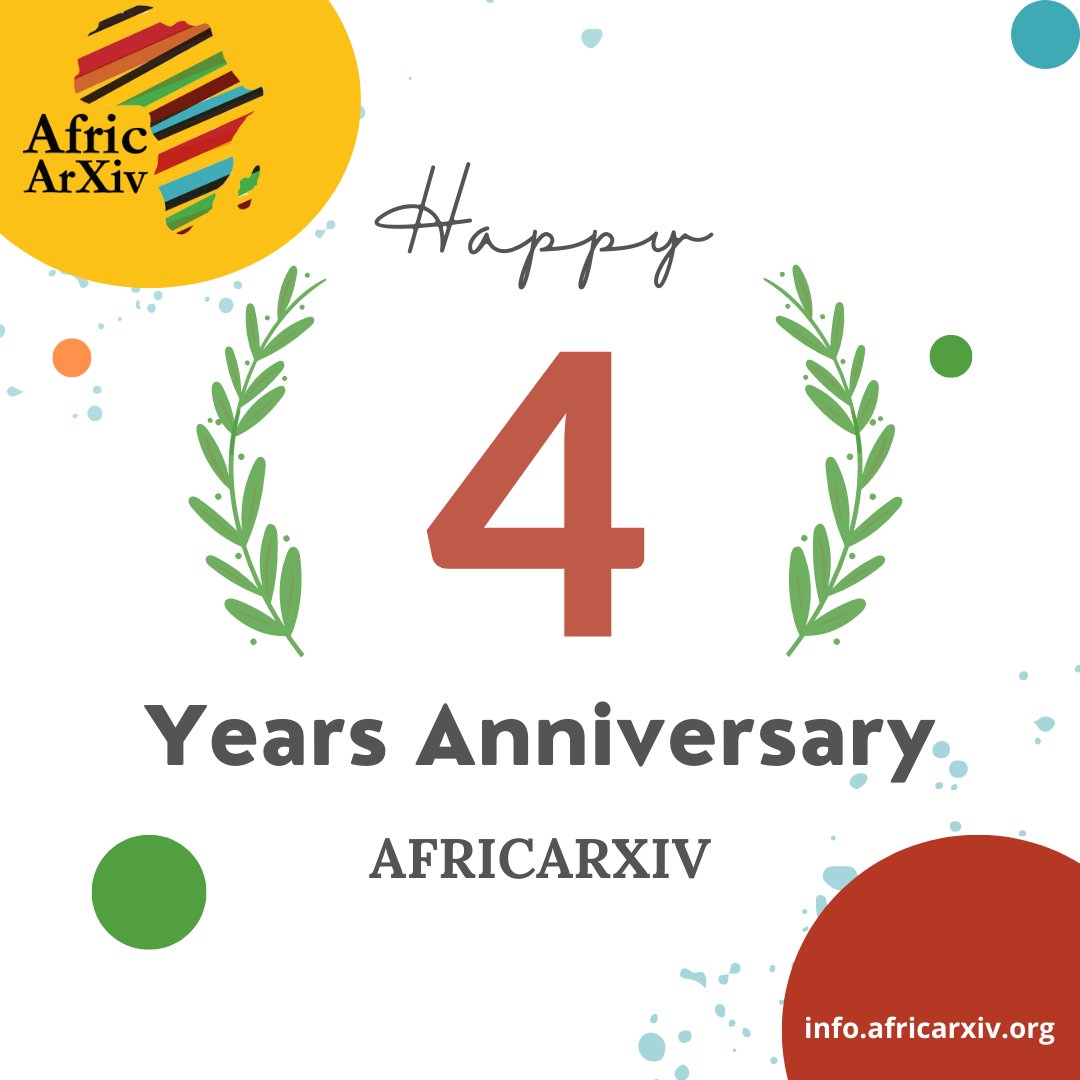 Happy 4 Years Anniversary <a href="/AfricArxiv/">AfricArXiv</a>
