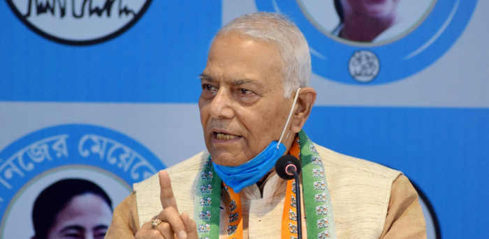 ShivAroor's tweet photo. JUST IN: Yashwant Sinha declared unanimous Opposition candidate for President. https://t.co/TSq5vx5QtP